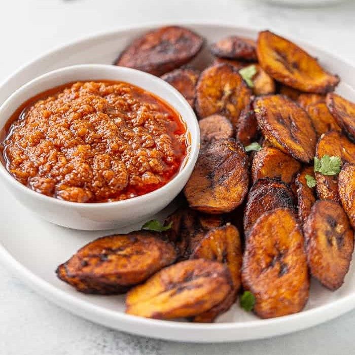 Alloco (Fried Plantains) V, VG, NG, NL -- in 3 sizes