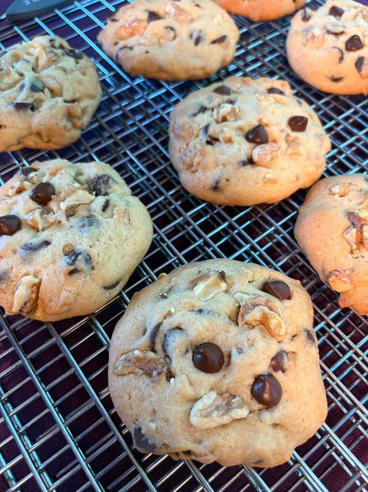 Chocolate Chip and Walnut Cookies