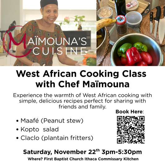 Group Class 11/22, 3pm to 5:30pm, at First Baptist Church Kitchen--REGISTRATION DEADLINE: 11/15