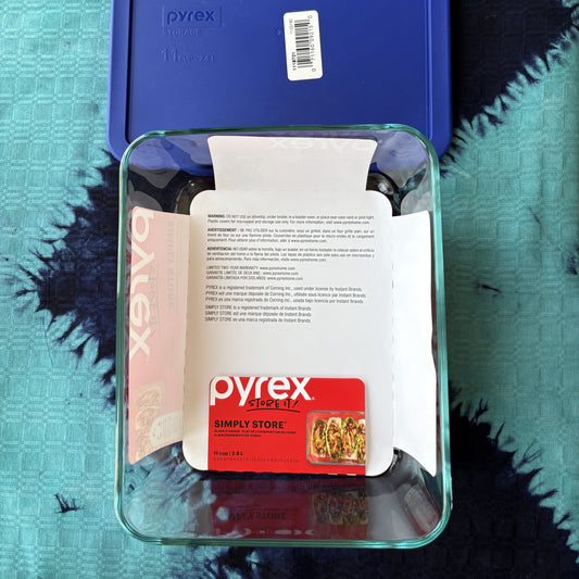 LARGE SIZE ORDER Deposit on a Returnable Rectangular Pyrex Glass Container  $14.00 DEPOSIT
